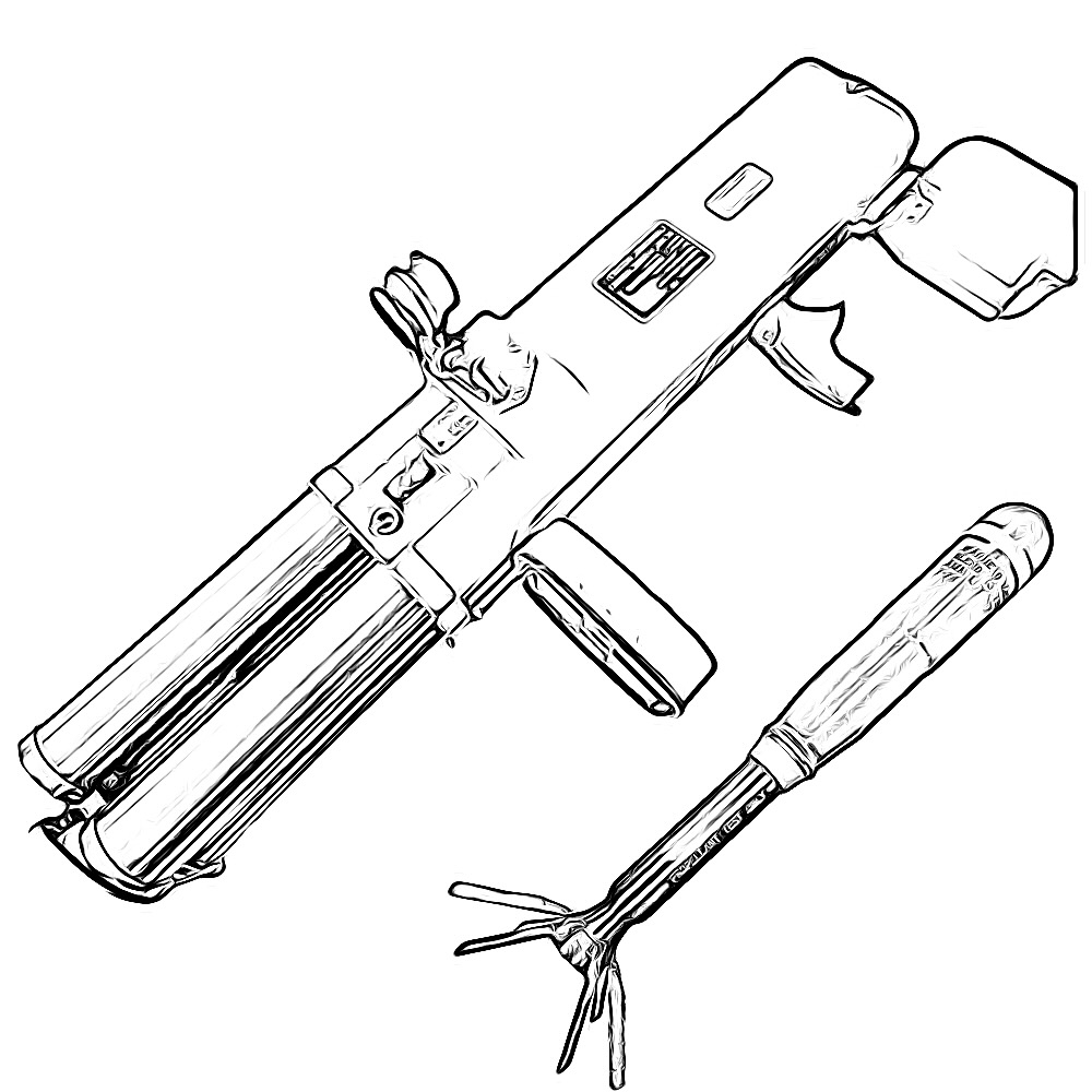 Mm M Flame Assault Shoulder Rocket Launcher Flash