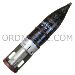 125mm OF19 High Explosive Fin Stabilized Component Dummy Projectile with PU105 auto loading semi combustible training cartridge, in original box.