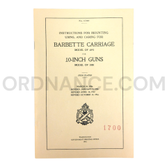 Model of 1893 Barbette Carriage Instruction Manual
