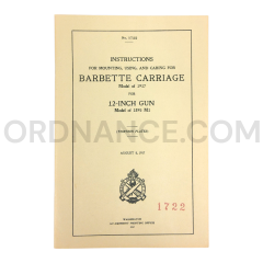 12-Inch Model of 1917 Barbette Carriage Instruction Manual