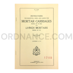 12-Inch Model of 1896 MIII Mortar Carriages Instruction Manual