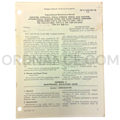 Technical Manual Change 5 (TM 5-1450-201-20) for Hydraulic Elevator April 1964 FSN 1450-315-2804