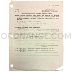 Technical Manual Change 1 (TM 5-2420-200-20P) for Caterpillar Model 830M Tractor December 1965 FSN 2420-806-0031