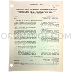 Technical Manual Change 2 (TM 5-6230-201-25P) for Crouse-Hinds Model 44676-C Searchlight April 1964 FSN 6230-624-3567
