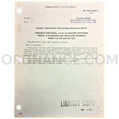 Technical Manual Change 4 (TM 5-6675-200-15) for Wild Heerbrugg Model T-16 Theodolite June 1966 FSN 6675-542-1683