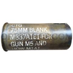 75mm M9A1 Blank Brass Cartridge Case