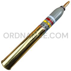 75mm WW1 American Expeditionary Forces Mark 2 Chloropicrin (N.C.) Gas Round With Mark 4 Burster and Brass Case
