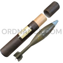 81mm High Explosive 70 LD Mortar With Point Detonating DM111A3 Fuze and L39A1 Percussion Primer