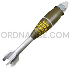 60mm M720 High Explosive Mortar in Fiber Tube with M571 Practice Fuze