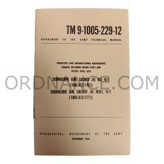 Reproduction of TM 9-1005-229-12 Submachine Gun, Caliber .45 M3 and M3A1, WE