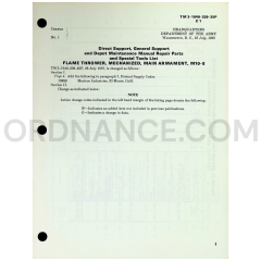 Technical Manual Change 1 (TM 3-1040-209-35P) for M10-8 Mechanized Flame Thrower July 1969