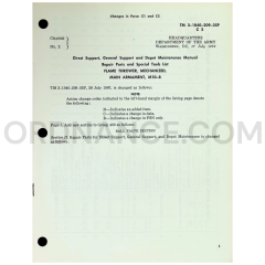 Technical Manual Change 2 (TM 3-1040-209-35P) for M10-8 Mechanized Flame Thrower July 1972