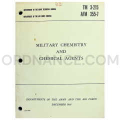 TM 3-215 Military Chemistry and Chemical Agents Technical Manual Dated: 1963