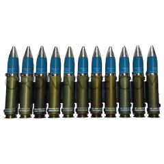 11 round loading clip with 11, 30mm TP M788 Rounds