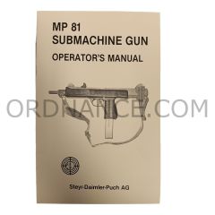 Reproduction of MP81 Submachine Gun Operator's Manual