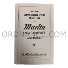 Reproduction of No. 100 Component Part Price List of Marlin Rifles--Shotguns