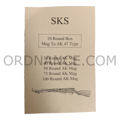 Reproduction of SKS 10 Round Box Mag to AK 47 Type