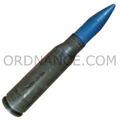 25mm 25x137 Bushmaster TPT round with fired case