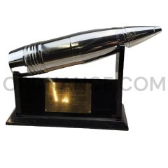 One Millionth 90mm M71 High Explosive Projectile with Commemorative Display Stand
