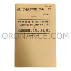 Reproduction of TM 17 M1 Carbine, Cal. .30 TB 23-7-1