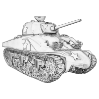 75mm / 76mm / 105mm M4 / M4A1 / M4A2 / M4A3 / M4A4 / M4A5 / M4A6 Medium Tank