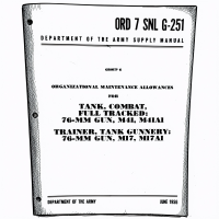 Army Standard Nomenclature List Manuals (SNL)