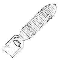 260-pound AN-M81 Fragmentation Bomb