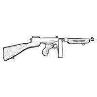 .45cal M1928A1 /  M1 / M1A1 Thompson Submachine Gun